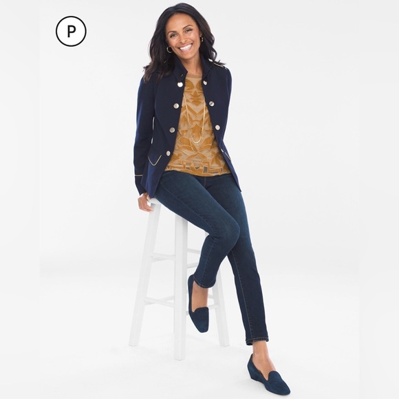 NWT Chico’s Military Button Jacket - Picture 3 of 6